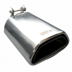 Edelstahl-Auspuffblende oval A-Typ (massiv groß)