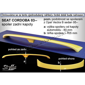 SEAT CORDOBA (03+) Heckspoiler. Hauben (EU-Homologation)