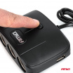 Zigarettenanzünder-Verteiler mit Ladegerät 2x USB-A EIN/AUS 12V 24V 100W 70cm AMIO-04362