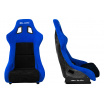 Sportsitz SLIDE KS2 Premium Schwarz & Blau Velours Schwarzer Glanz