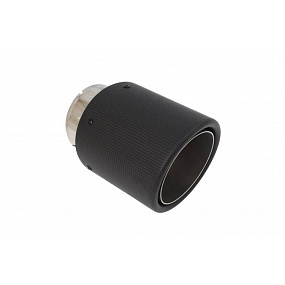 Końcówka tłumika 76mm wejście 63mm Carbon Matt