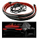 Carbon-Spoiler zum Aufkleben mit integriertem rotem LED-Licht, 12 V, 120 cm
