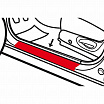 Lackschutzfolie für Autos – Schwarz gebürstet, 8 cm × 5 m