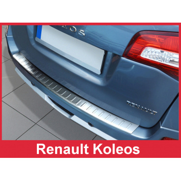 Edelstahlabdeckung - Schwellenschutz für die hintere Stoßstange Renault Koleos I 2008-16