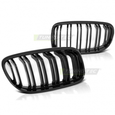 BMW E90 / E91 LCI 2009- Glanzschwarze Doppelsteg-M-Look-Maske (GRBM90) BMW E90 / E91 LCI 2009- Glanzschwarze Doppelsteg-M-Look-Maske (GRBM90)