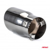 Sportliches Edelstahl-Auspuffrohr Gunmetal 90 mm