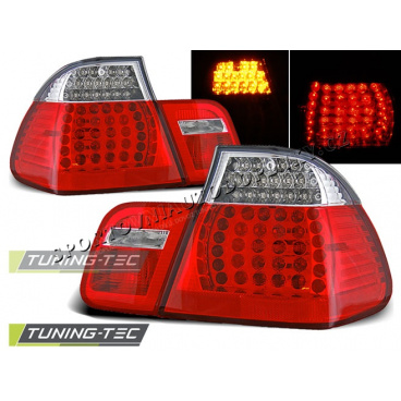 BMW E46 09.2001-03.2005 Limousine rot-weiße LED-Rücklichter
