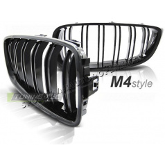 BMW F32 2013- M4 Look glänzend schwarzer Kühlergrill (GRBM53)