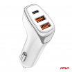 Autoladegerät 2x USB-A + USB-C 38W AMiO-03886