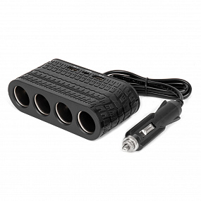 Rozdzielacz gniazda zapalniczki z ładowarką 2x USB-A 1x USB-C 12V 24V 120W 80cm AMIO-04367 Rozdzielacz gniazda zapalniczki z ładowarką 2x USB-A 1x USB-C 12V 24V 120W 80cm AMIO-04367
