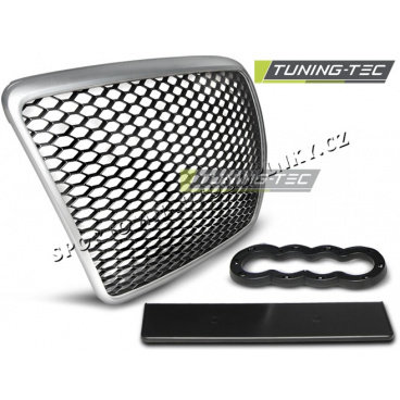 Audi A6 C6 2009-2011 silberne Maske (GRAU15)