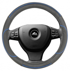 Lenkradbezug – schwarz mit blauer M-Linie