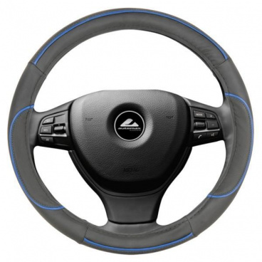 Lenkradbezug – schwarz mit blauer M-Linie