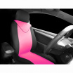Universeller Sitzbezug schwarz/rosa