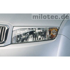 Milotec Scheinwerferabdeckungen (Wolken) ABS schwarz, Škoda Fabia I