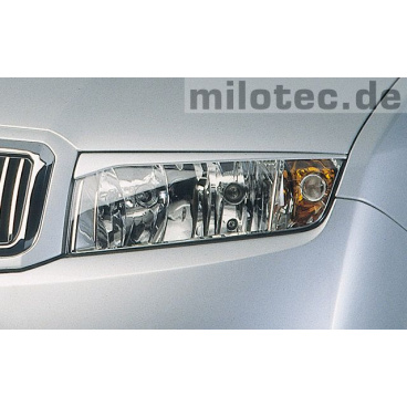 Milotec Scheinwerferabdeckungen (Wolken) ABS schwarz, Škoda Fabia I Milotec Scheinwerferabdeckungen (Wolken) ABS schwarz, Škoda Fabia I