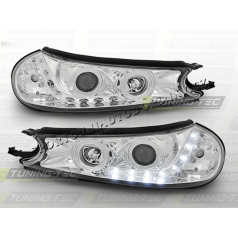 FORD MONDEO MK2 1996–00 FRONT CLEAR LIGHTS DAYLIGHT LED CHROME