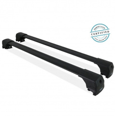 Abschließbare Alu-Dachträger mit Vollschiene schwarz Jaecoo J7, BYD