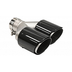 Endstück des Schalldämpfers 101mm Eingang 63mm Carbon Gloss