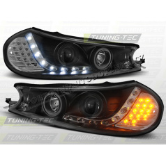 FORD MONDEO MK2 1996–00 FRONT CLEAR LIGHTS DAYLIGHT LED BLACKVehicle Parts & Accessories, Car Parts, External Lights & Indicators!