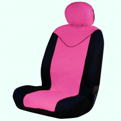 Universeller Sitzbezug schwarz/rosa