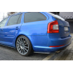 Seitendiffusoren unter der hinteren Stoßstange für Škoda Octavia RS Facelift Mk2, Maxton Design (glänzend schwarzer ABS-Kunststoff)