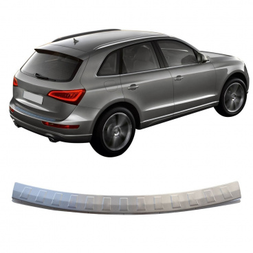 Heckstoßstangenabdeckung aus gebürstetem Edelstahl für Audi Q5 2008-16 Heckstoßstangenabdeckung aus gebürstetem Edelstahl für Audi Q5 2008-16