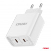 Netzladegerät 2xUSB-C 40W Quick Charge 230V AMiO-03892