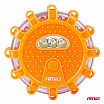 Akkubetriebene Notfall-Autolampe mit Taschenlampenfunktion 12SMD+3SMD 650mAh (BATT) orange Licht