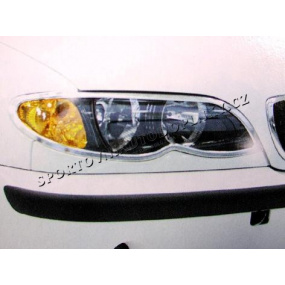 BMW E46 Chrom rámeček předních světel 2 ks  - VÝPRODEJ SKLADU 2009 