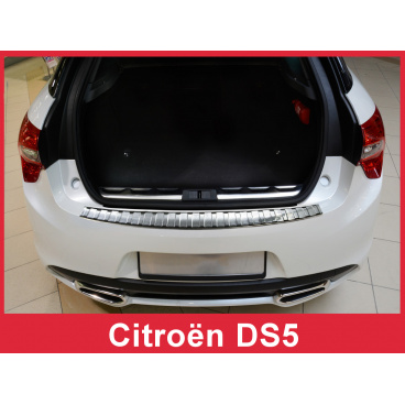 Edelstahlabdeckung - Schwellenschutz für die hintere Stoßstange Citroen DS5 2015+