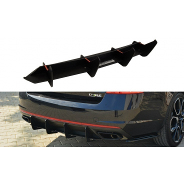 Heckstoßstangendiffusor für Skoda Octavia RS Mk3, Maxton Design (ABS-Kunststoff ohne Oberflächenbehandlung)