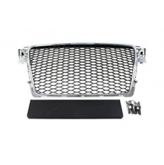 Grill Audi A4 B8 RS-Style Chrom-Schwarz PDC