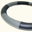 Lenkradbezug 100 % Leder 37-39 cm Grau