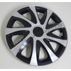 Radkappen Drako silber schwarz 13-16" (4er-Set)