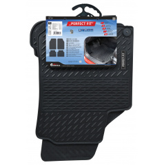 Präzise Gummi-Automatten für Škoda-, Seat- und VW-Konzertwagen, 4 Stück mit Fixierung