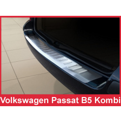 Edelstahlabdeckung - Schwellenschutz für die hintere Stoßstange Volkswagen Passat B5 Kombi 2000-05