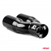 Sport-Edelstahl-Endstück Dual 2x63 mm schwarz