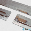 Edelstahl Innenbodenschweller Omtec VW Transporter T5, T6 3 Stk