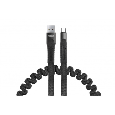 Federkabel USB+microUSB 1.2m FullLINK UC-12 Federkabel USB+microUSB 1.2m FullLINK UC-12