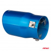 Endrohr aus blauem Edelstahl AMIO-04072
