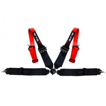 Sportgurte Slide Quick 4p 2"+3" Rot-Schwarz Sportgurte Slide Quick 4p 2"+3" Rot-Schwarz
