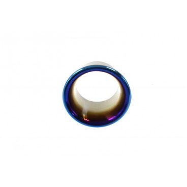 Lufteinlass bzw. Heckdiffusor aus Edelstahl, 102 mm, Titanoptik