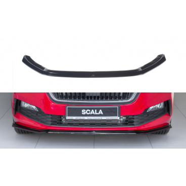 Spoiler unter der vorderen Stoßstange ver.3 für Škoda Scala, Maxton Design (glänzend schwarzer ABS-Kunststoff)