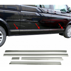 Edelstahl-Seitentürleisten Omtec 5 Stück VW T5, T6 (kurze Version)