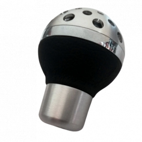 Schalthebelkopf Metall SILBER/SCHWARZ