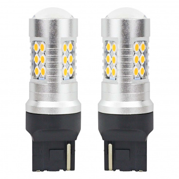 LED-Glühbirnen CANBUS 3030 24SMD T20 7440 WY21W Orange 12V/24V
