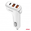 Autoladegerät 2x USB-A + USB-C 38W AMiO-03886