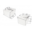 Kraftstofftank 30L TurboWorks mit Sensor Schwarz