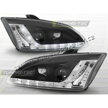 FORD FOCUS MK2 2004–08 FRONT CLEAR LIGHTS DAYLIGHT LED BLACKVehicle Parts & Accessories, Car Parts, External Lights & Indicators!